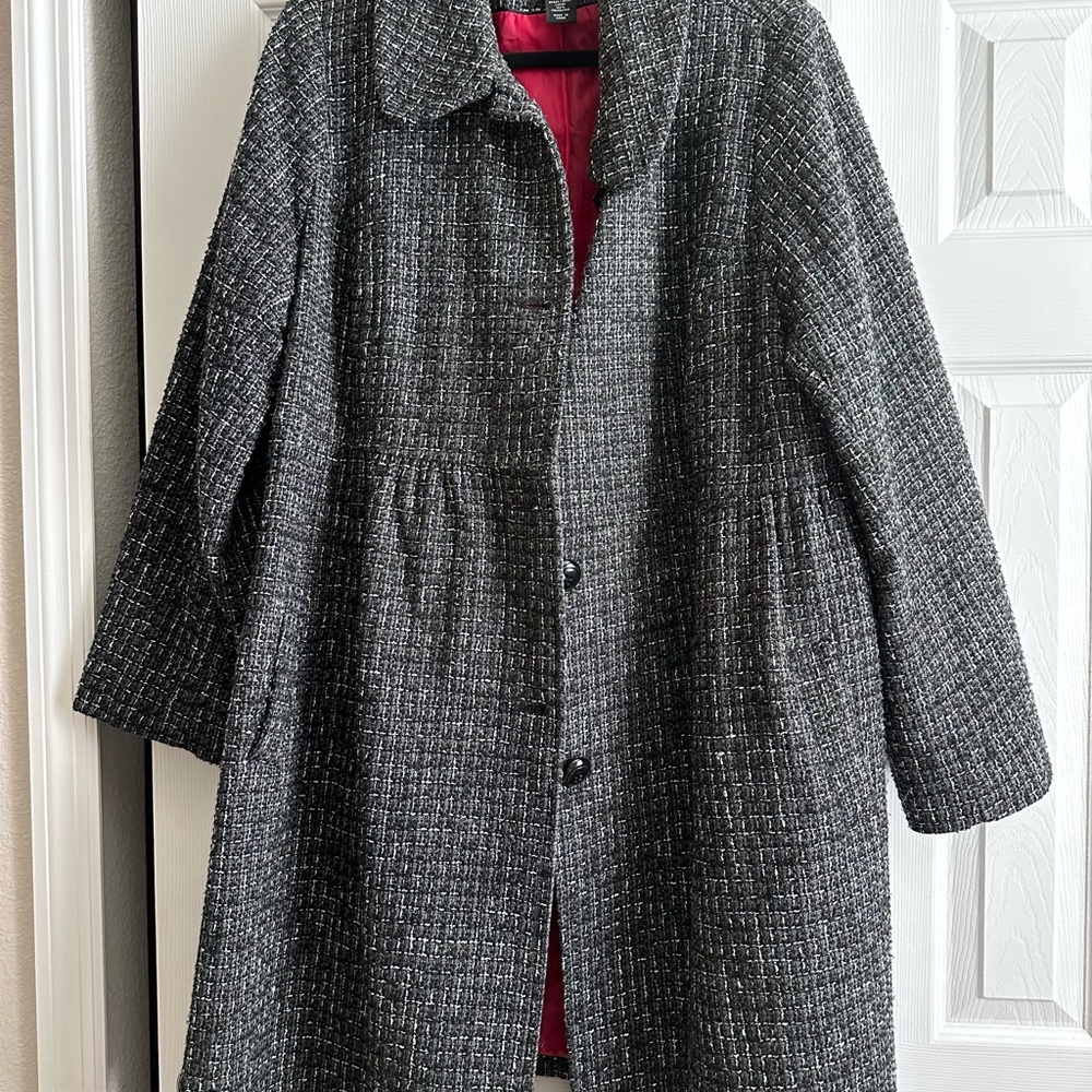 Grey tweed coat